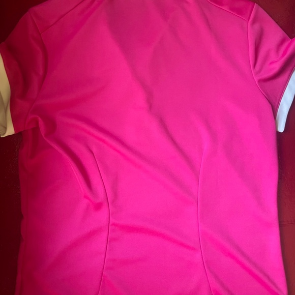 Nike Golf Dri-Fit Pink Button-up Polo Medium Short Sleeve - Picture 2 of 5
